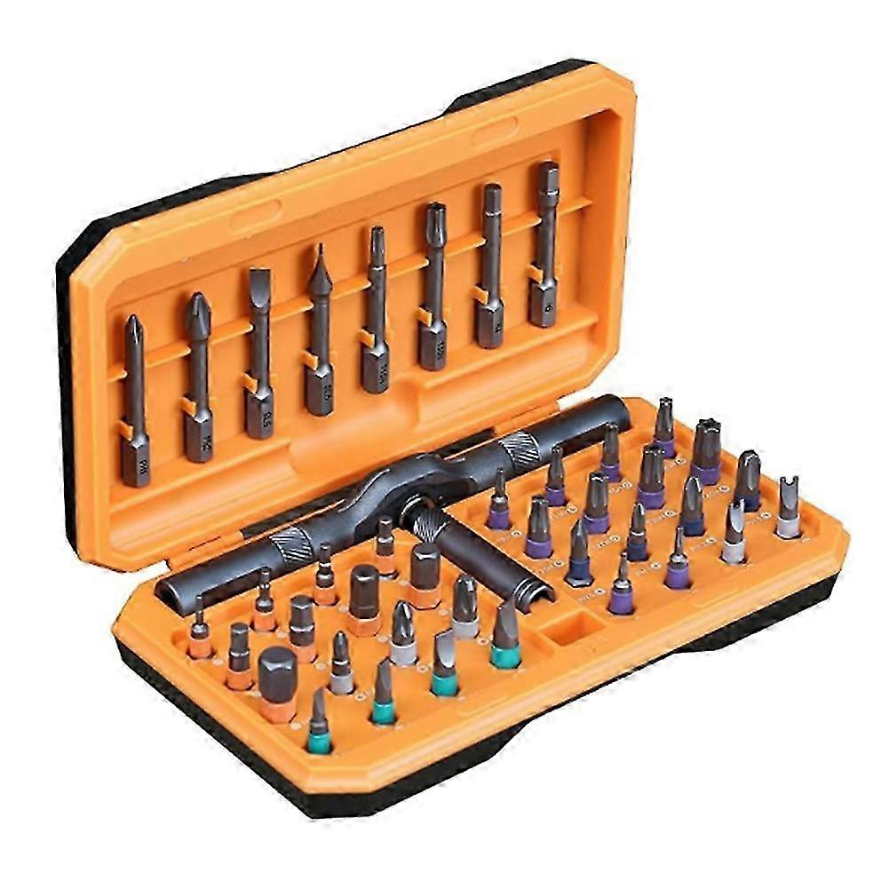 42 in 1 Magnetic Screwdriver Set, Multi Bit Free Combination Ratchet Screwdriver Set Portable Repair Tool Kit for Gifts,Furniture,Computer,