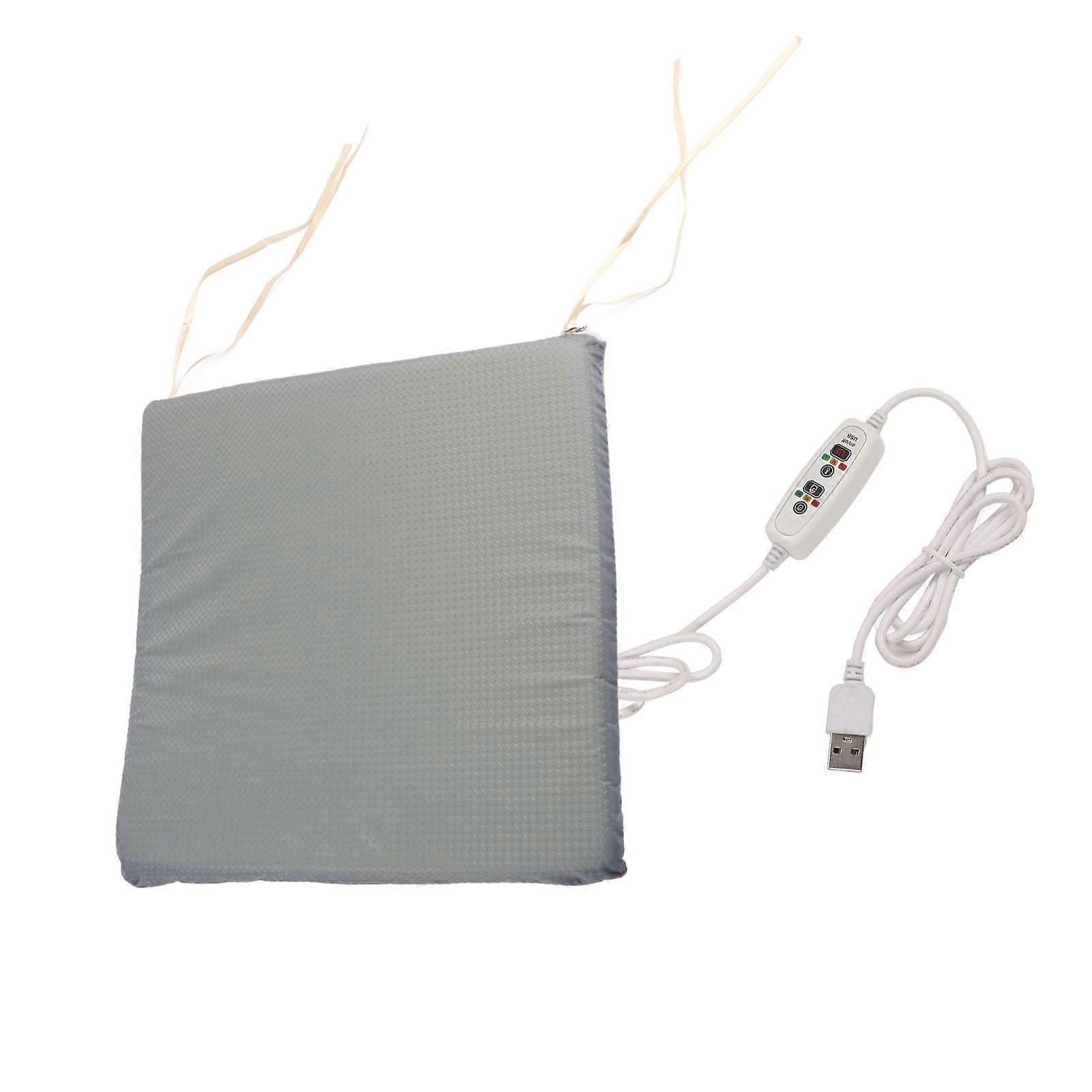 Heated Sitting Pad USB 3 Temperature Setting Skidproof Office Chair Heating Cushion for Winter
