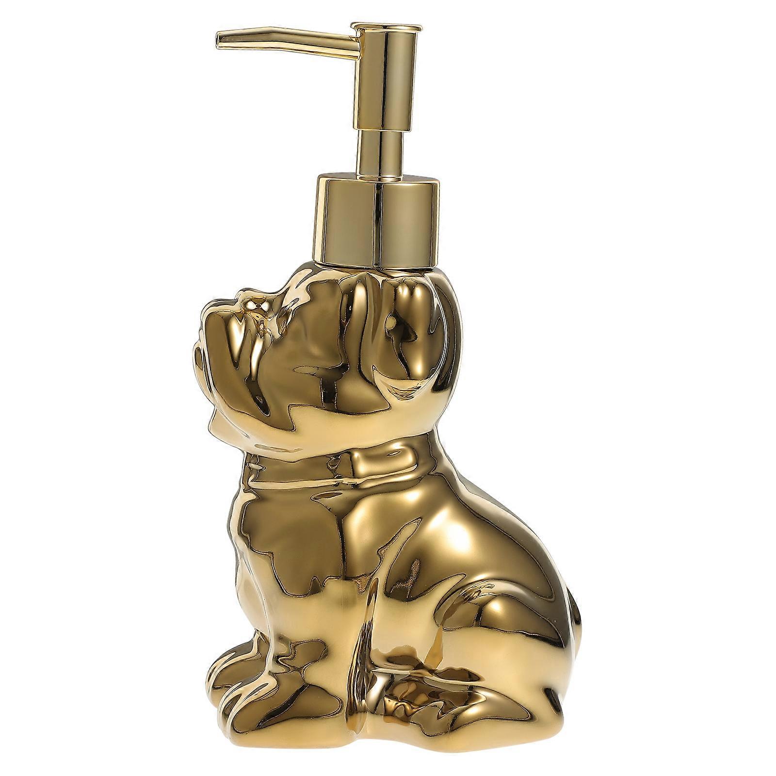 Golden Ceramic Lotion Holder Bottle for Storage Use 5Pcs Pack