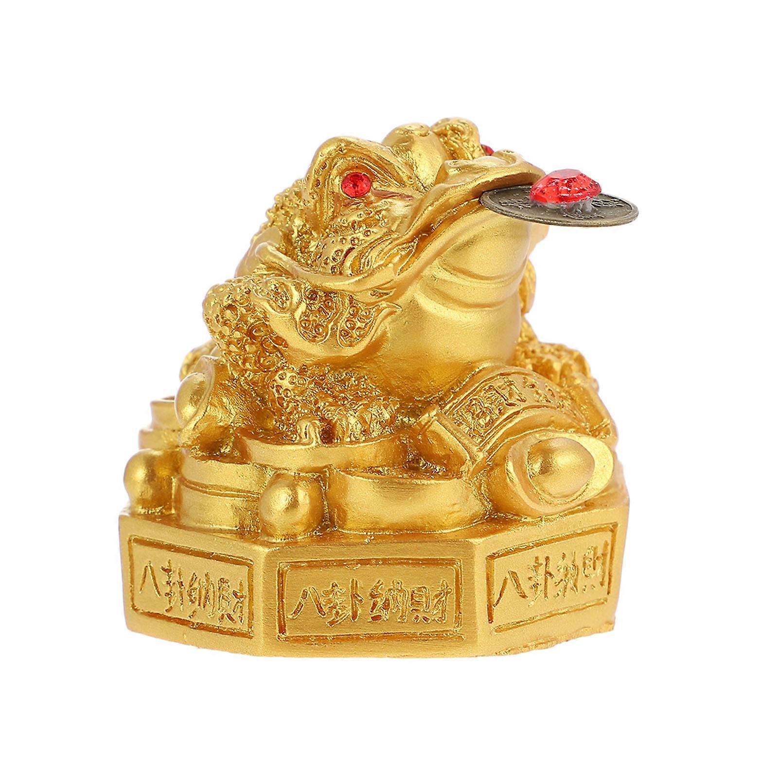 Toad Decor Decorative Toad Statue for Decoration 2Pcs Resin