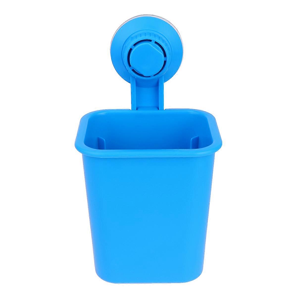 Toothbrush Stand Blue Holder for Suction Cup Wall Mount 1Pcs Storage
