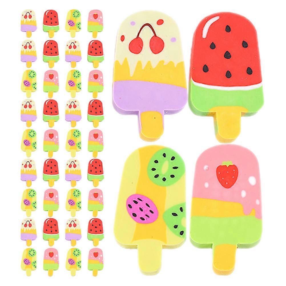 Mini Food Shaped Ice Cream Erasers for Home Use 160Pcs Assorted Colors