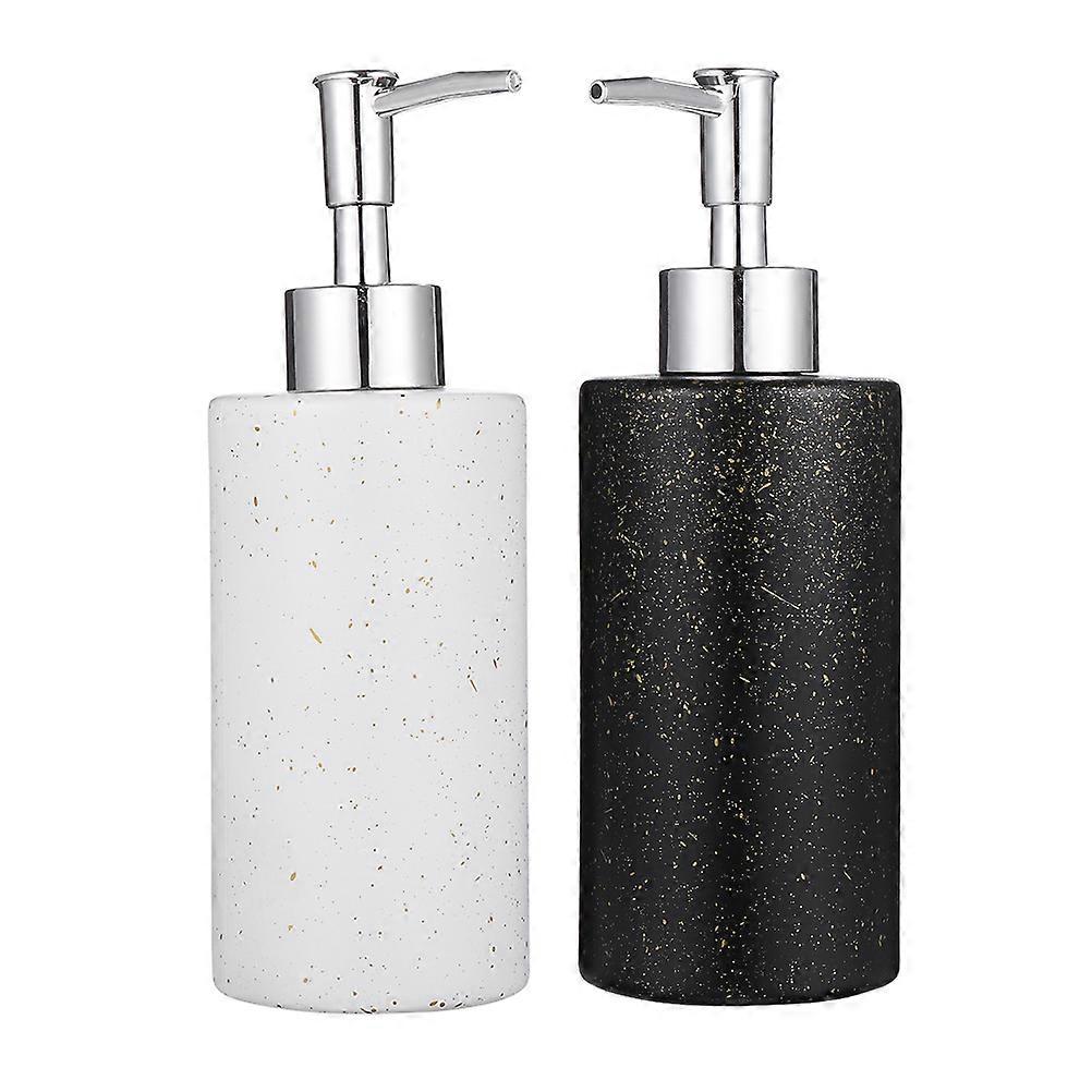 Soap Dispenser for Bathroom Use Glass Pump 6Pcs Set