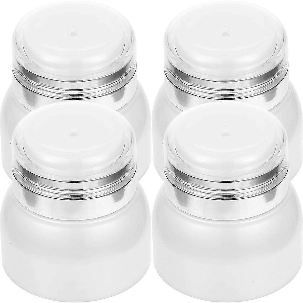 Refillable Lotion Jar 8 Pcs Press Type Container for Essential Oils Creams Daily Use Square Storage 2.8X5.3X2.6In