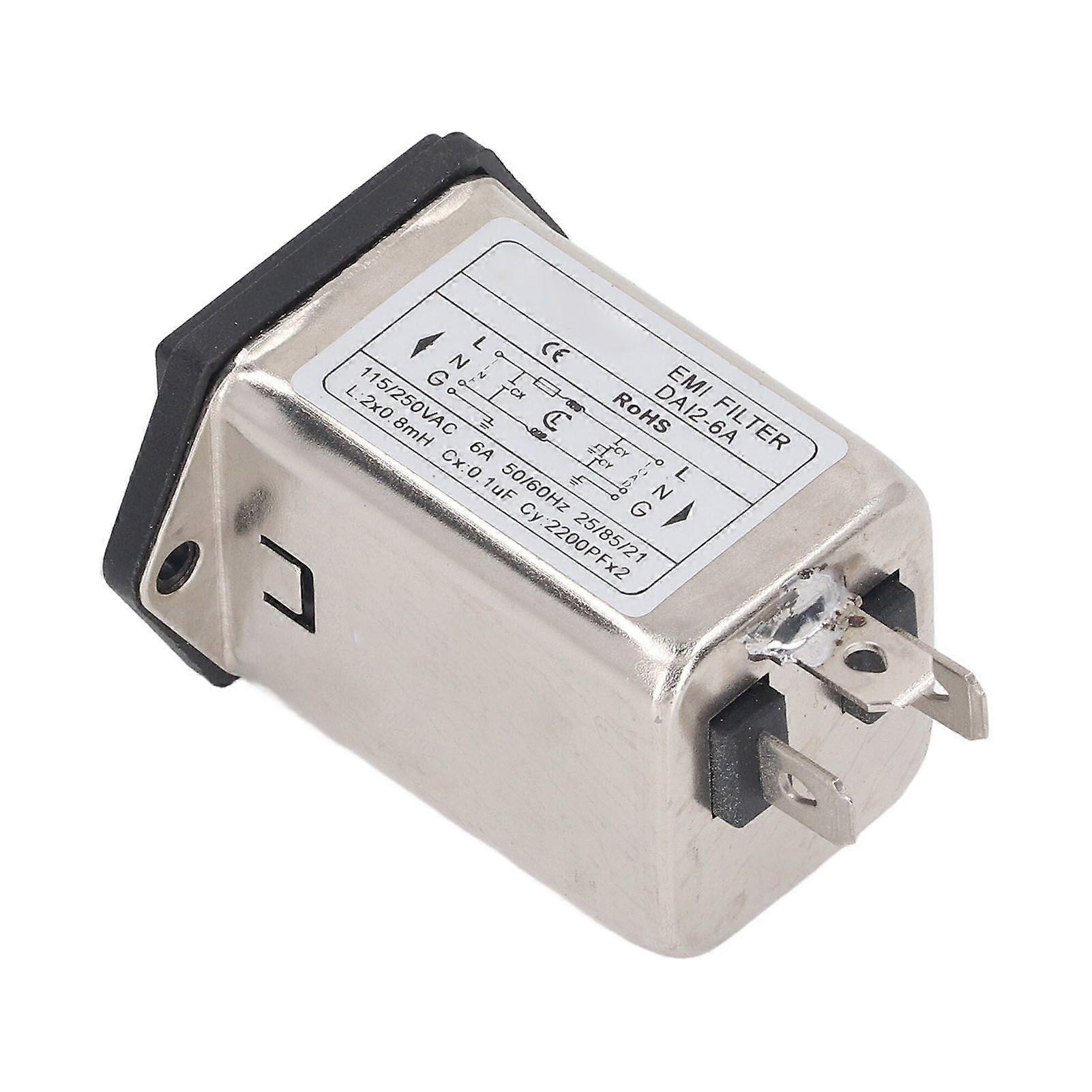 High quality  (GS18664) DAI2-6A EMI power filter anti-interference socket...