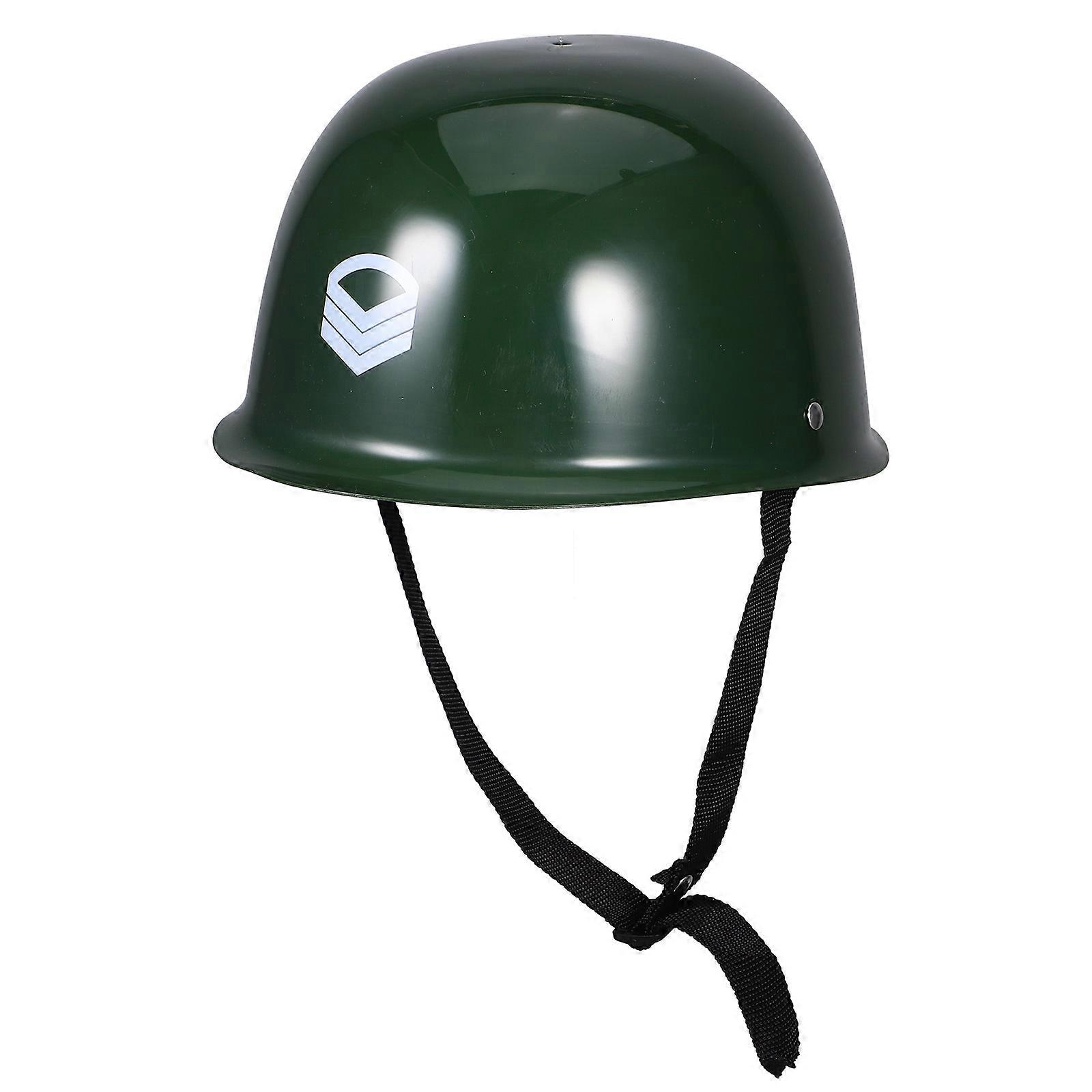 Plastic Hat for Kids Simulation Soldier Cap for 4Pcs Role-Playing Toy