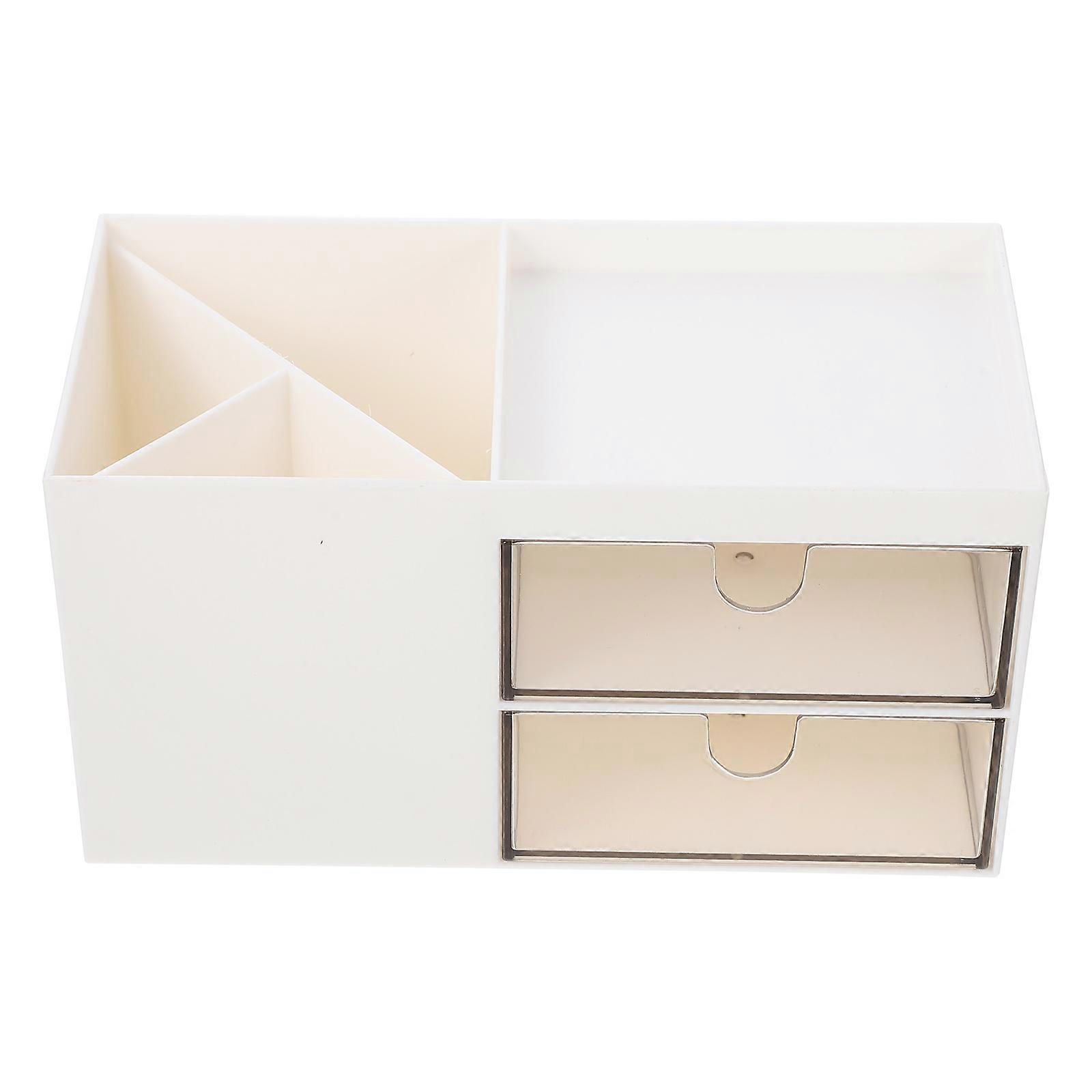 Desktop Makeup Organizer Storage Holder for 2Pcs Cosmetic Storage Box
