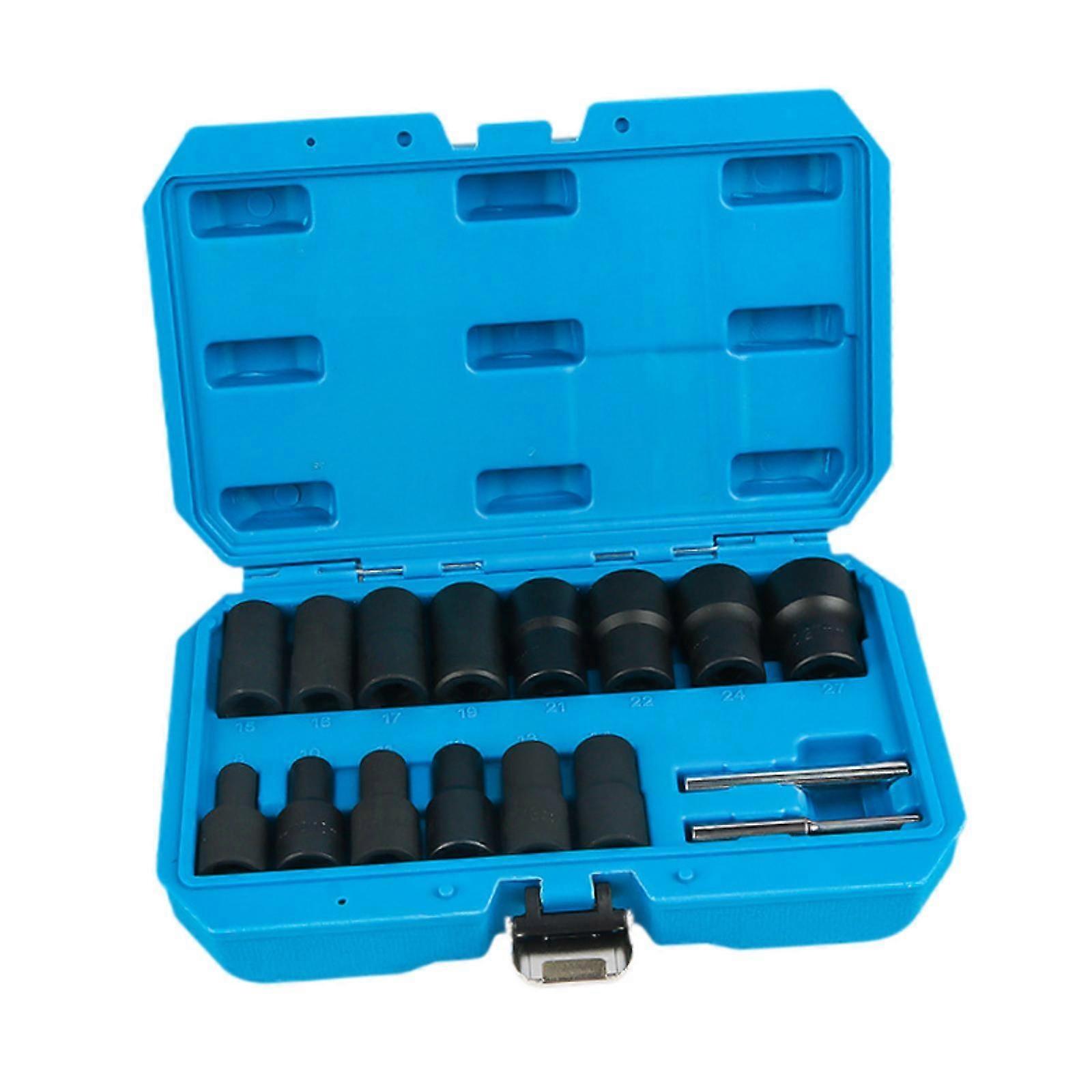 16x Damaged for Bolt Extractor Set Car Broken Nuts Remover Extraction Socket Set