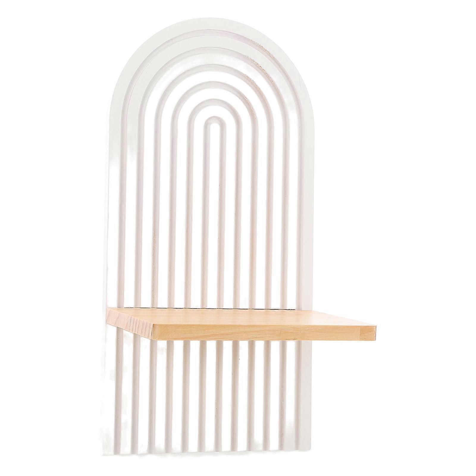 Wooden Floating Shelf for Wall Decoration White Wall Ledge