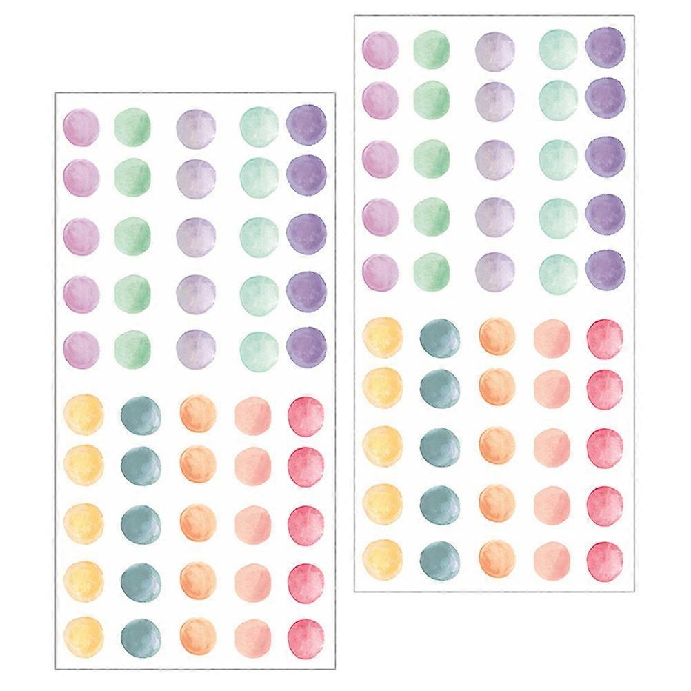 Dot Wall Sticker Home Decorations Self-Adhesive Multi-Colored 46x22cm PVC 2Pcs