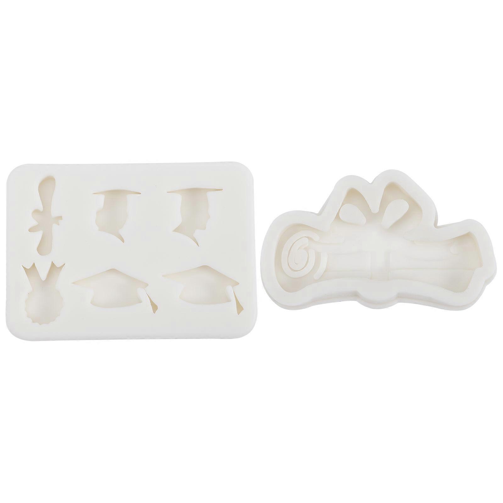 Silicone Graduation Mold 8Pcs Rectangular Shape Suitable For Chocolate Molding Keychain Making