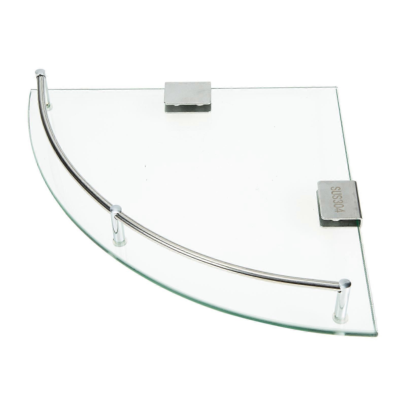 Glass Corner Shelf Bathroom Wall Rack for Storage 3Sets of Sundries Holder
