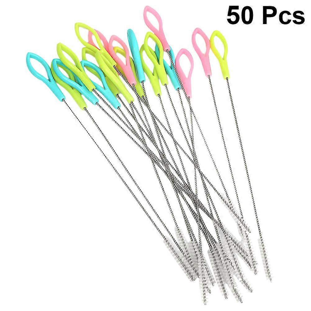 Καθαριστικό καλαμακιών πόσης από νάιλον, σύρμα καθαρισμού μπουκαλιών, καλαμάκια οικιακού καθαρισμού 50 τεμαχίων