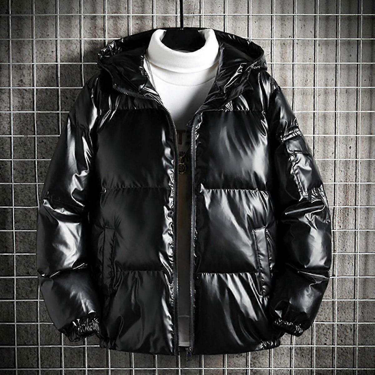 Shiny Hooded Reflective Down Jacket Cotton Jacket(65%off)_CDE13