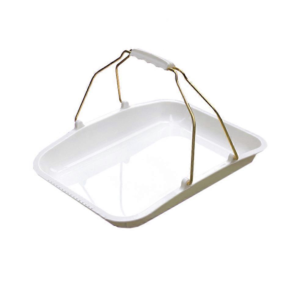Cake Tray with Handle White 3Pcs for Party Dessert Presentation