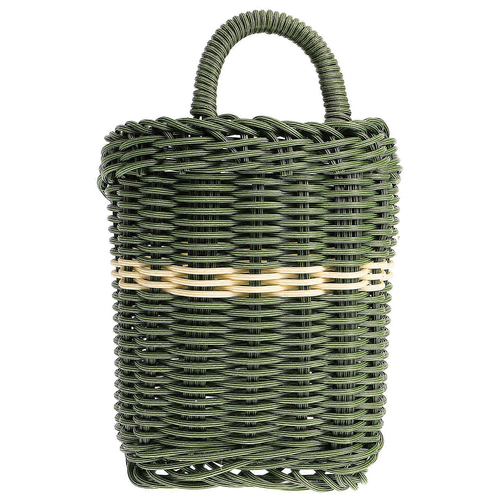 Small Woven Basket Rustic Flower Basket for Storage 4Pcs Household Use