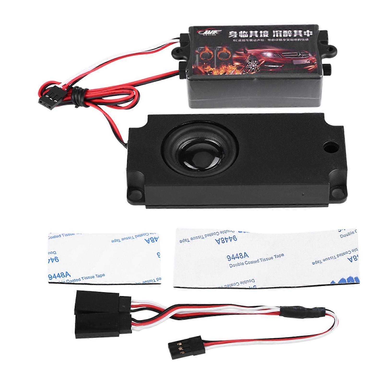 RC Car Engine Sound Simulated Module Set Simulator with Speaker for 1/10 Vehicle (One Speaker)