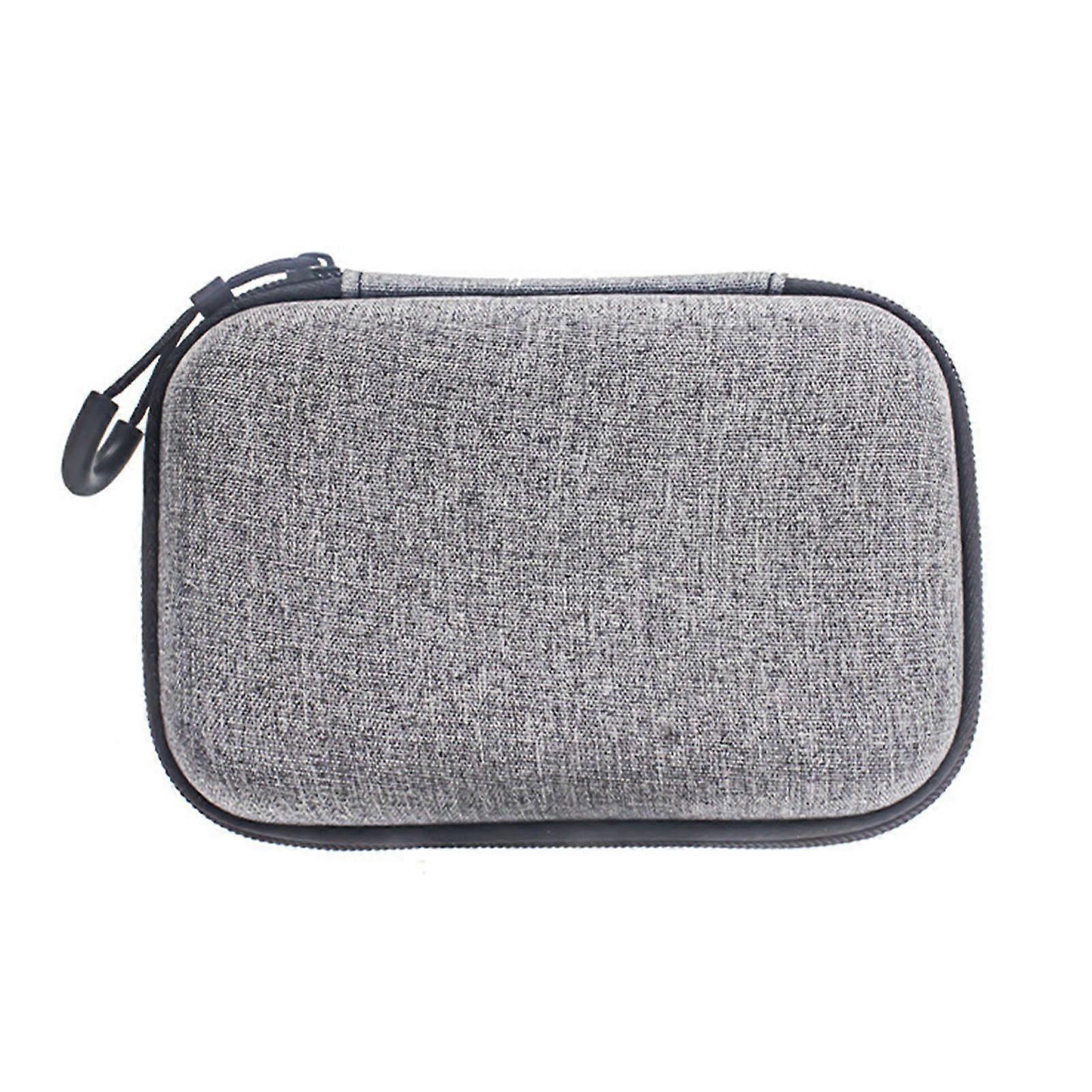 AI Voice Recorder Travel Case Water Proof EVA Shockproof Foam Large Capacity Carrying Bag for PLAUD NotePin Grey