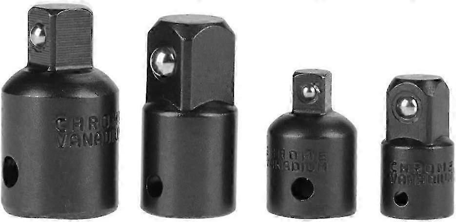 2025 Latest Model  4Pcs Chrome Vanadium Socket Adapter and Reducer Set - 1/4", 3/8", 1/2" Ratchet