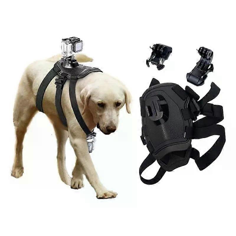 Dog Harness Soft and Adjustable for Gopro Dog Harness Mount for Large Medium and Small Dogs Can Be Used for Chest and Back