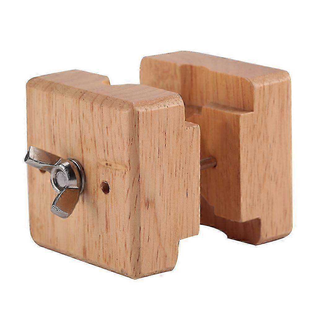 Professional Wooden Watch Case Holder For Battery Replacement Adjustable Thumbscrew Secure Wristwatch Grip Needed For Watch Repair Non Scratching