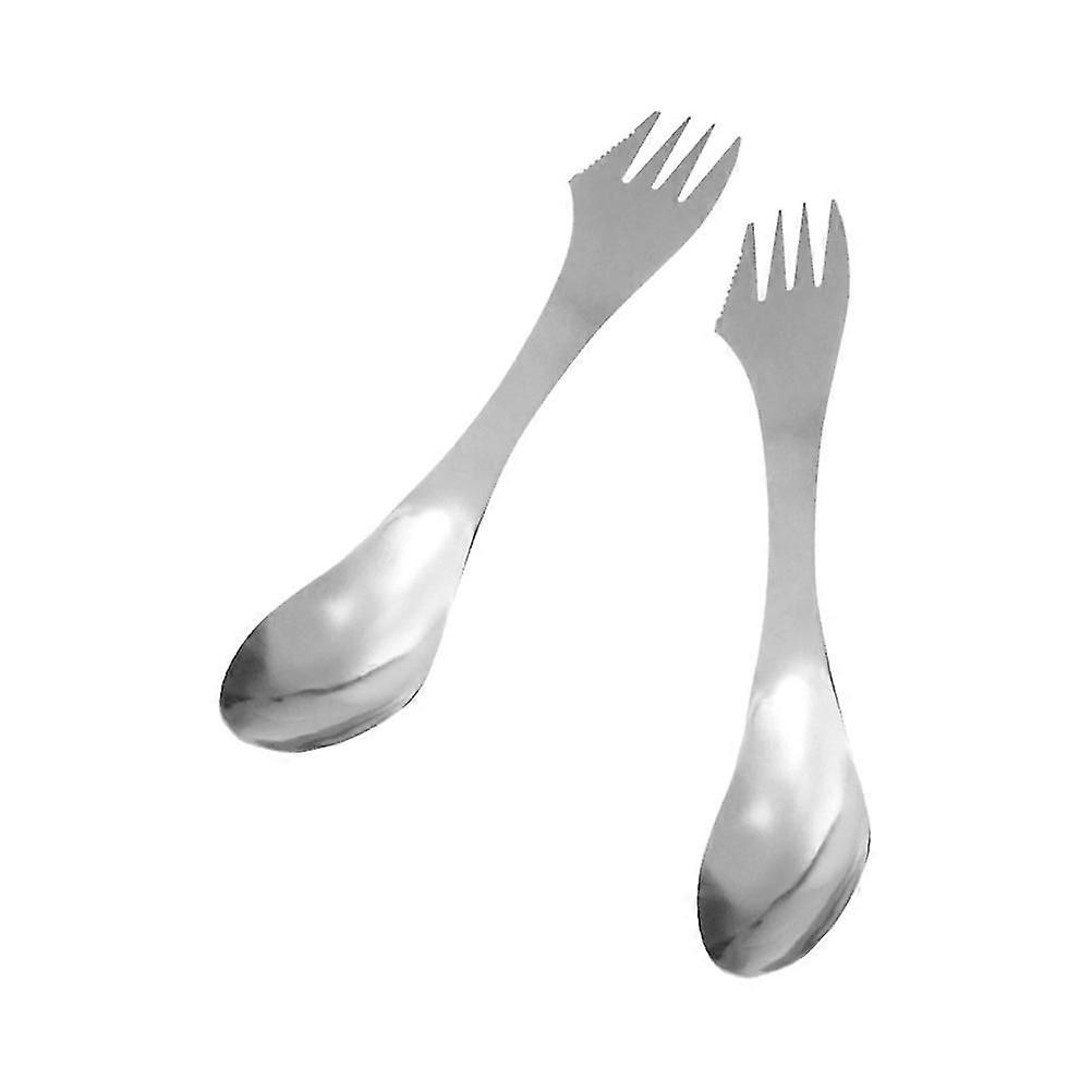 Creative Forks Tableware Stainless Steel Spoons Lightweight For General Users 2Pcs
