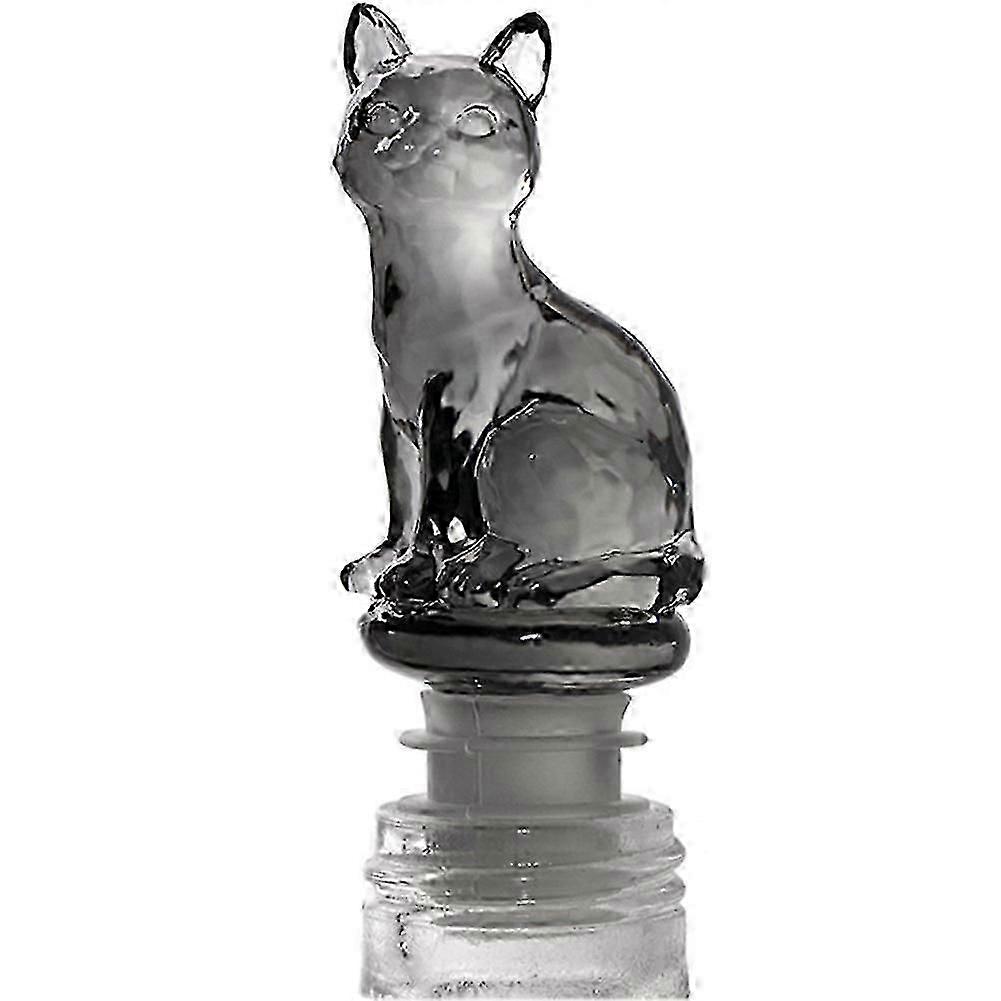 Wine Champagne Beverage Bottle Stopper (Black Cat)