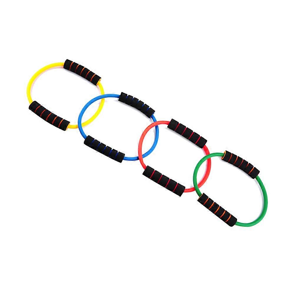 Assorted Color Chest Expander for Yoga Exercise 12Pcs Durable Ring