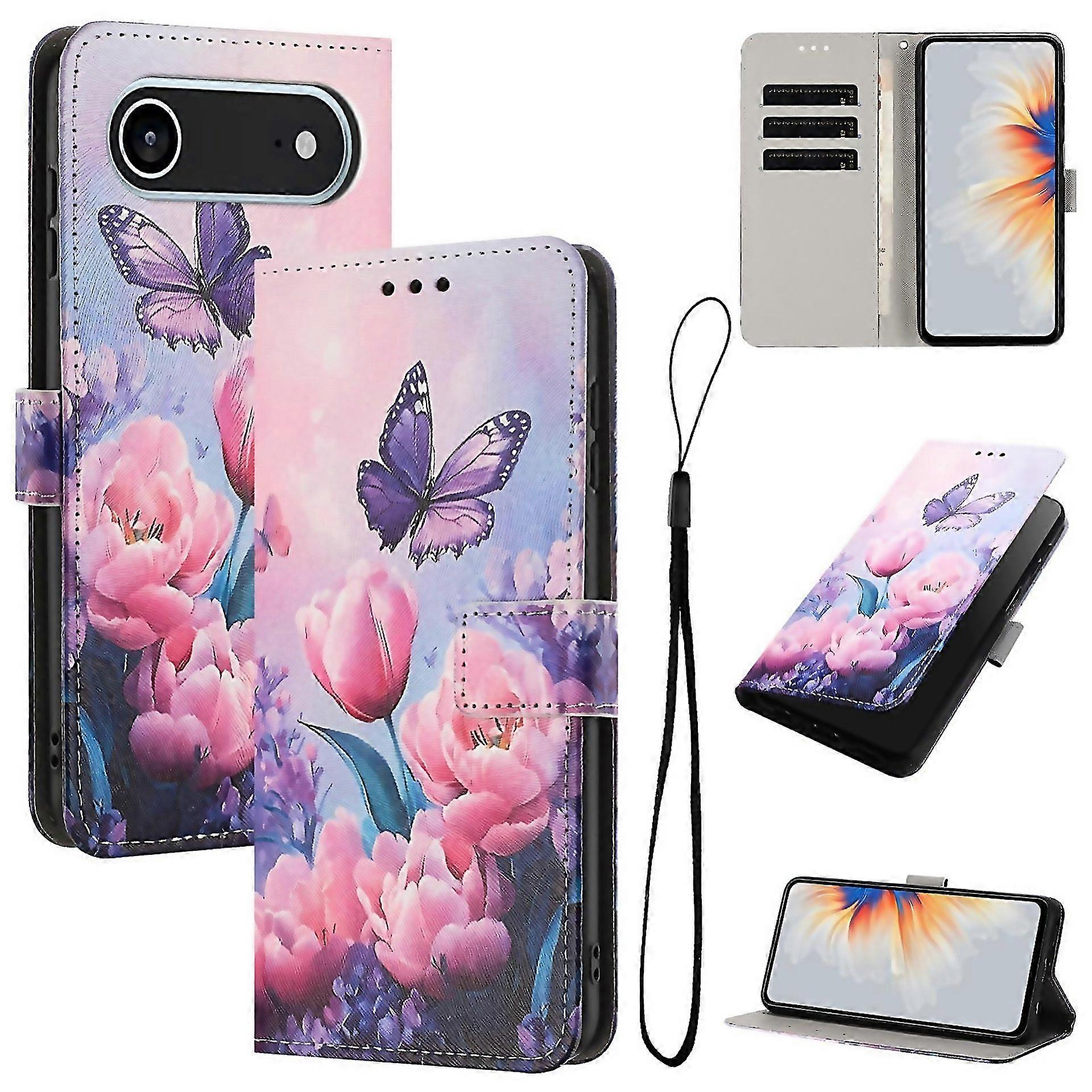 For Color Drawing Pattern Leather Phone Suitable For Everyday Use