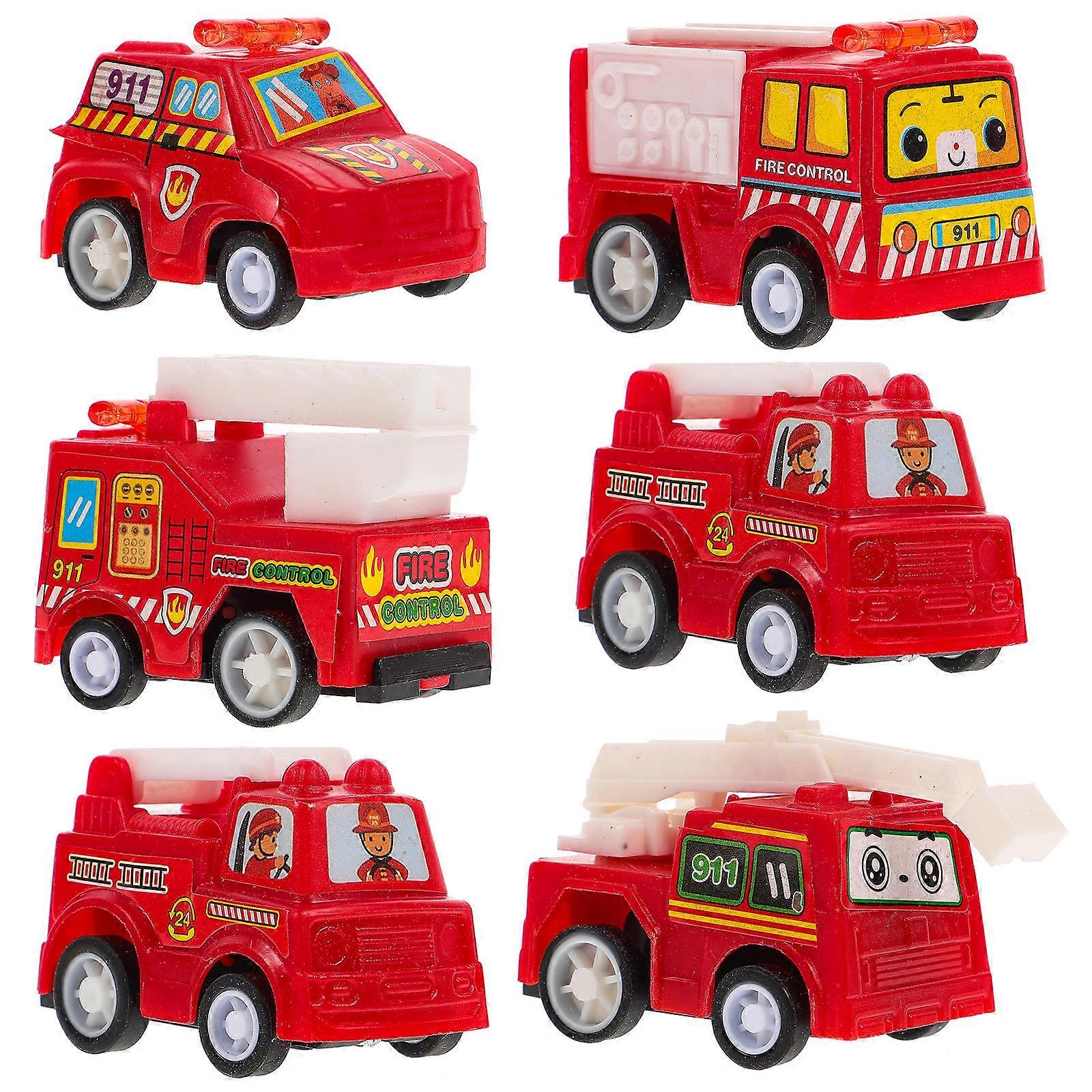 Car Model Fire Truck Toy Push and Go for Educational Playthings 1Set