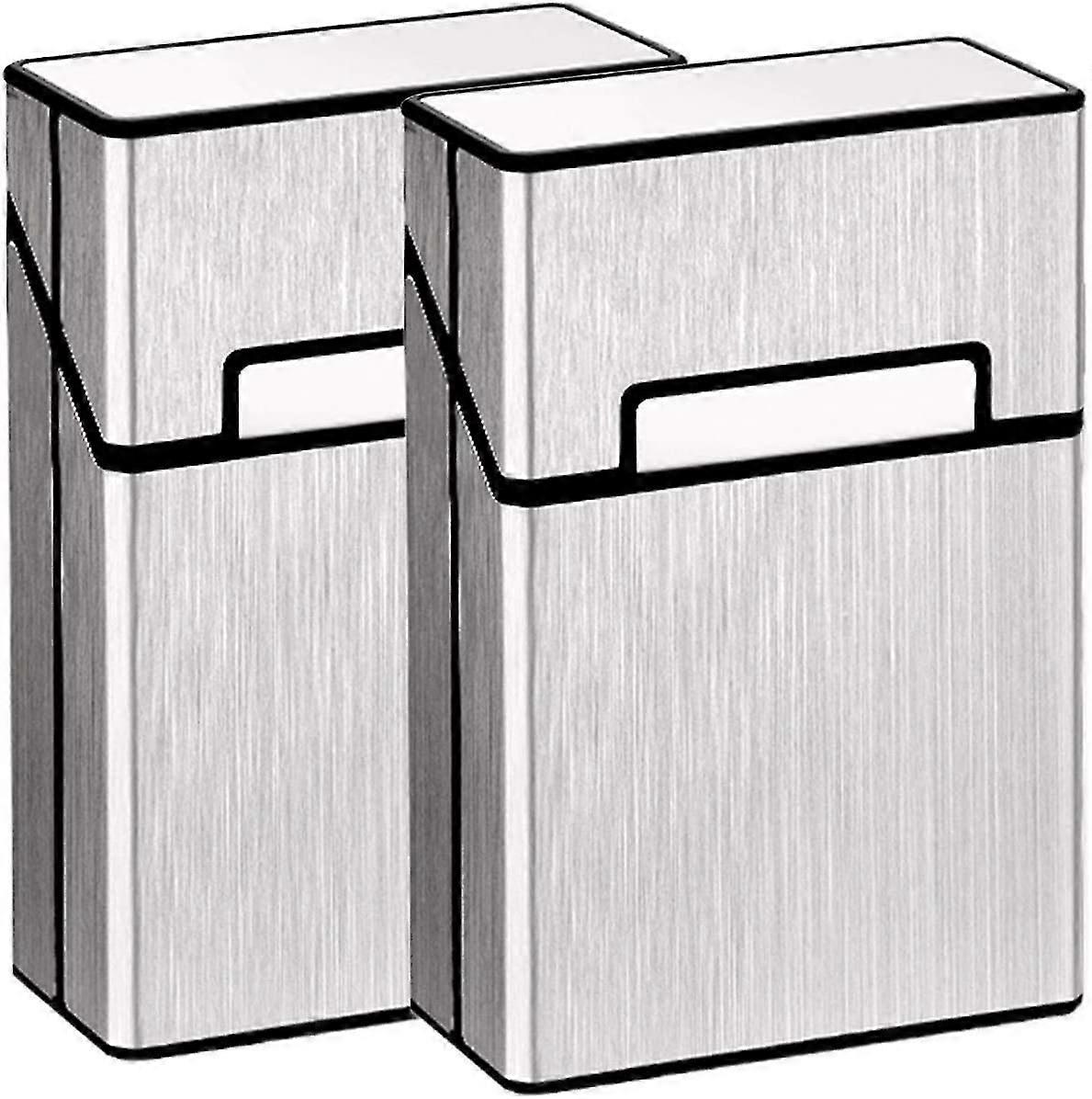 Cigarette Case King Size Aluminum For Whole Package Cigarettes 20pcs Anti-collision Splash Proof And Scratch Resistant 2 Pack