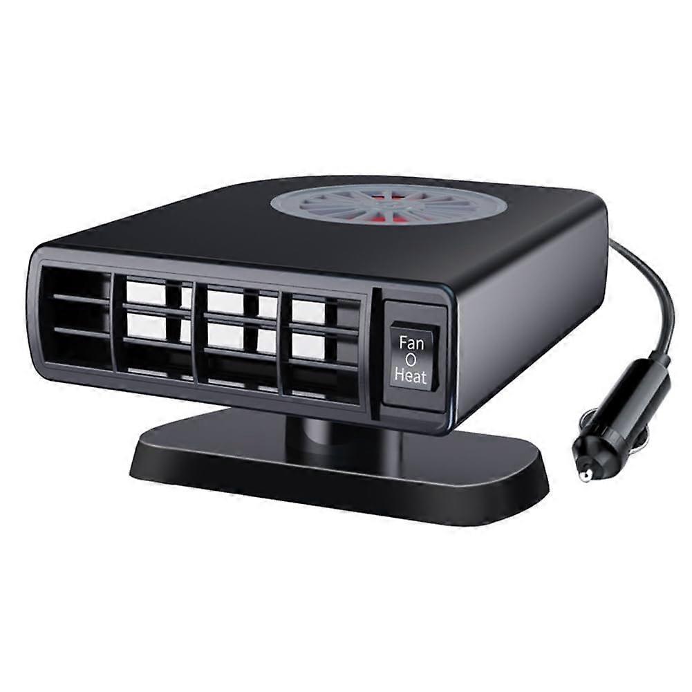 Car Heater Fan 12V Portable Rotating Demister Defroster For Windshield Defogging, Heating, Drying