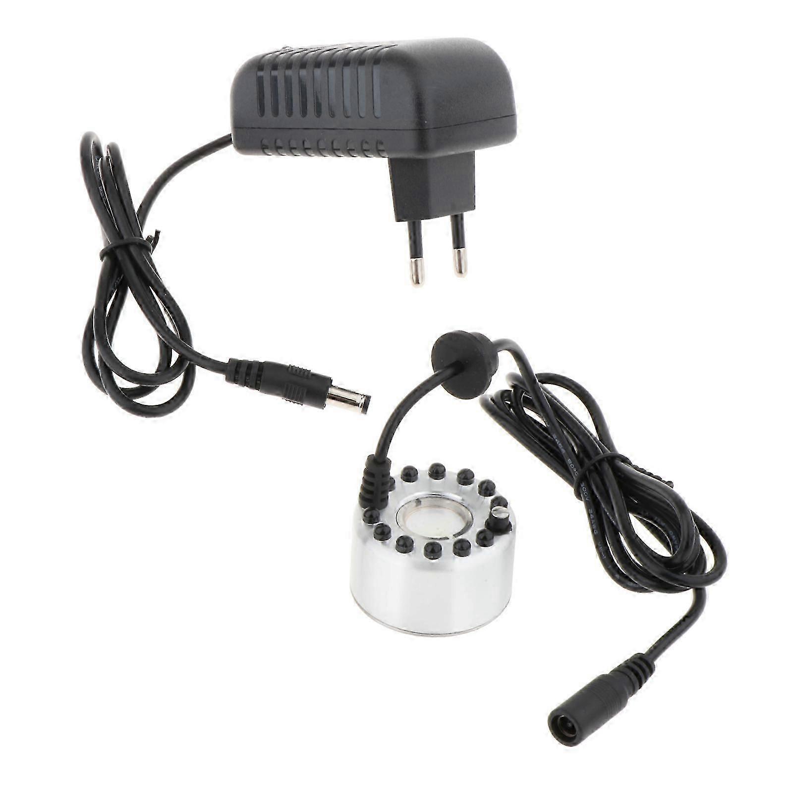 Pond Fog Machine Atomizer Air Humidifier 12 Lights EU 220V Plug