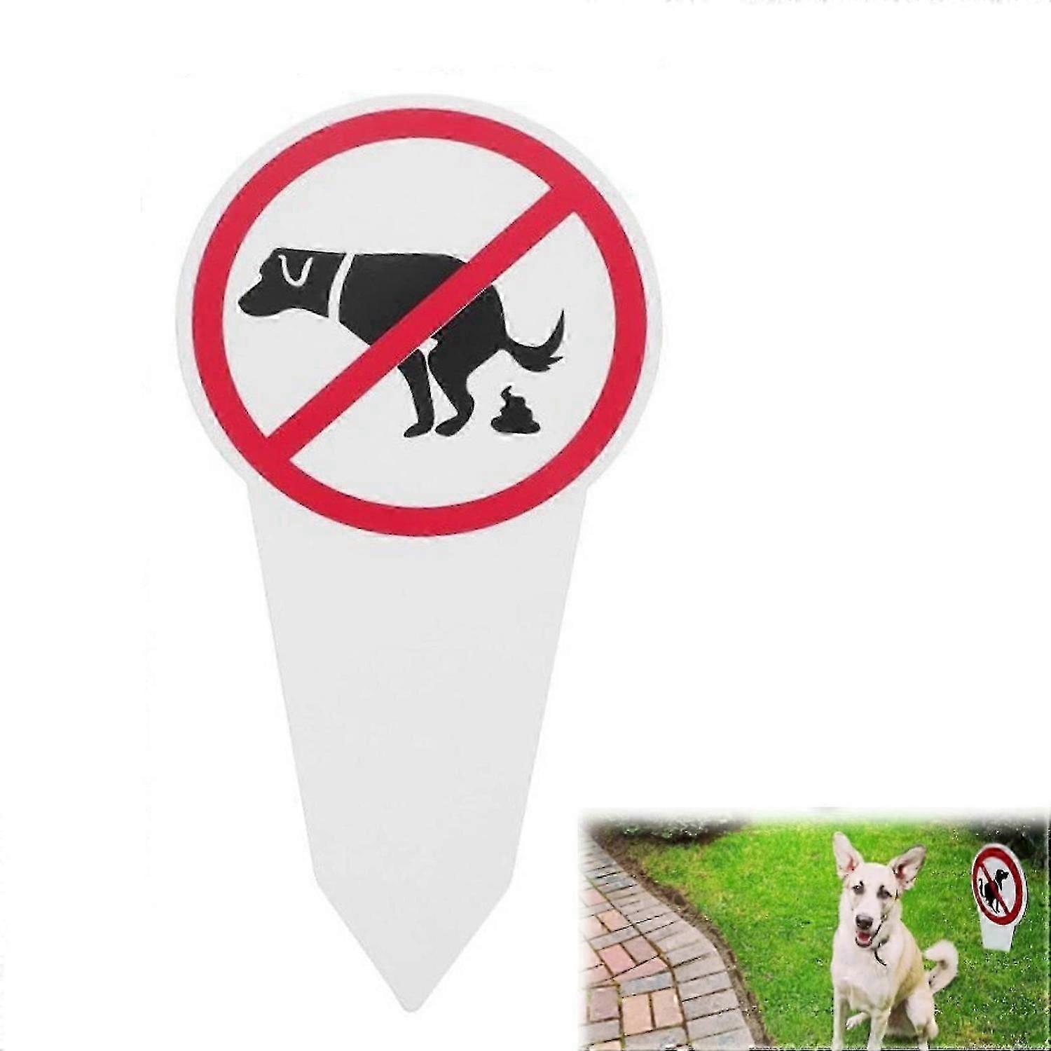 High-Quality Plug-In Signs Printed on Both Sides, kein Hundeklo, 29 x 14 cm, 3 mm Aluminium Dibond Sturdy Composite Panel with UV Protection