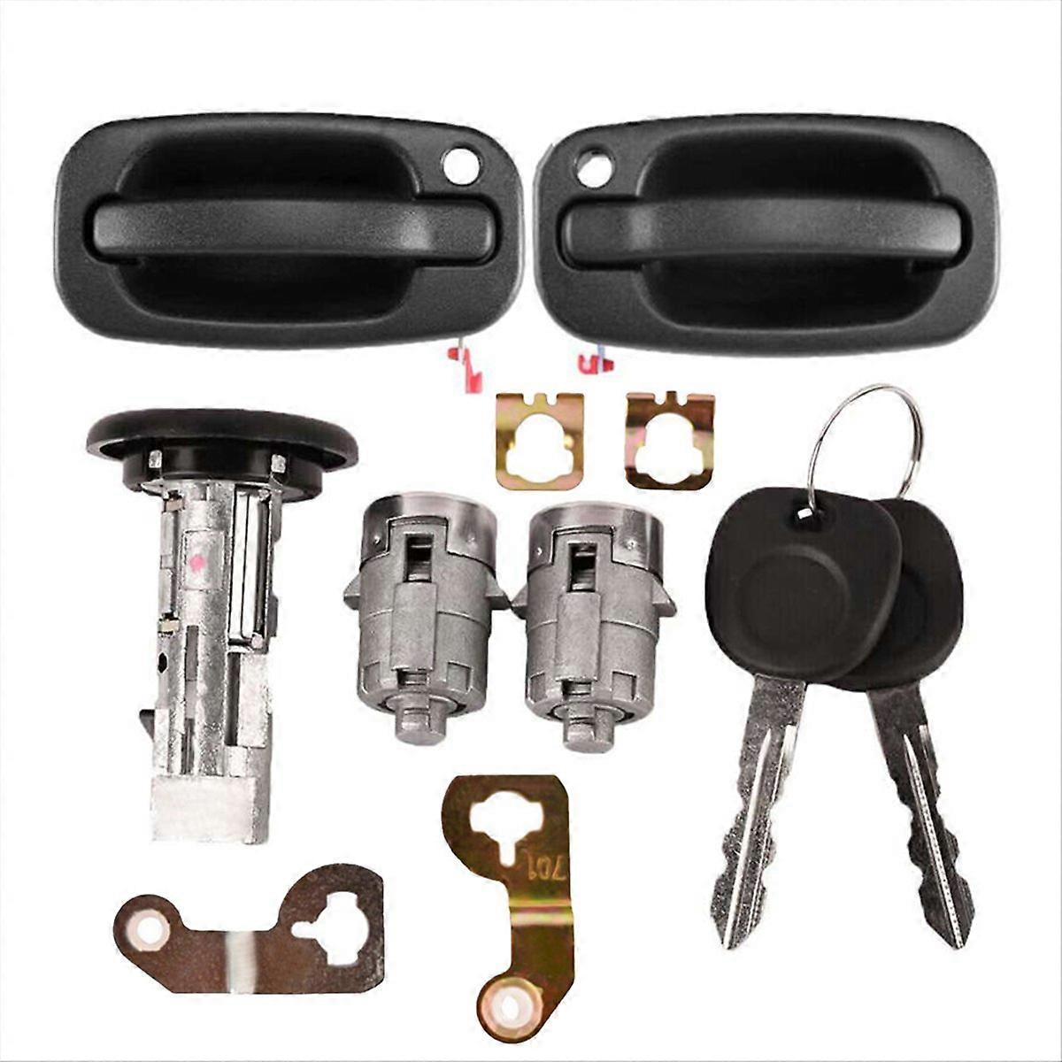 Ignition Switch Lock Cylinder Door Lock Kit for Chevy Silverado 99-06