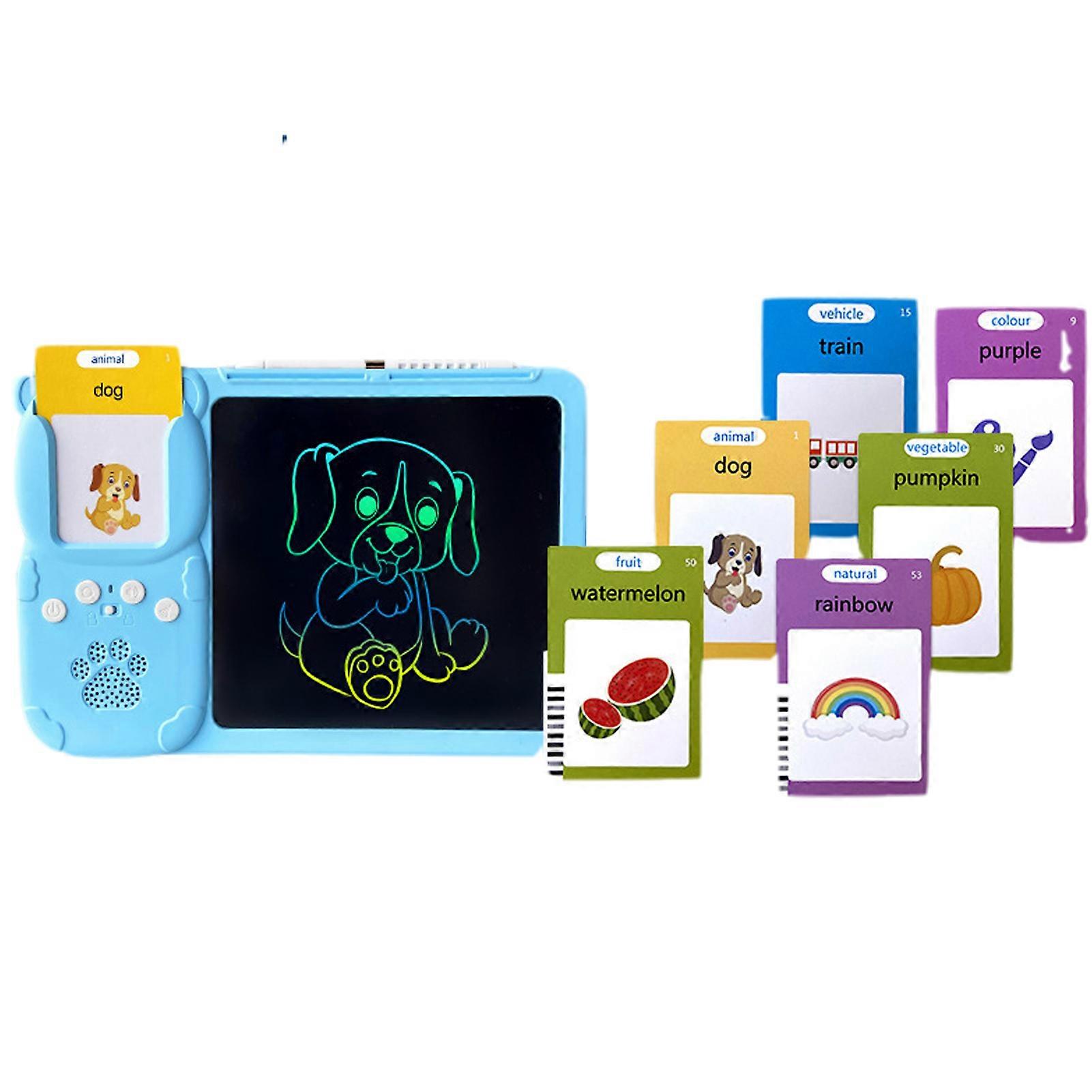 Educational Talking Tablet For Toddlers Interactive Learning Flash Cards Set Talking Flash Cards