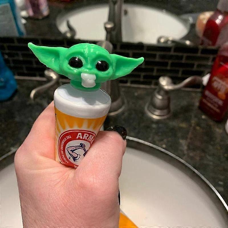 Toothpaste Topper 3d Print Yoda Toothpaste Topper Baby Closing Toothpaste Cap Dispenser,green