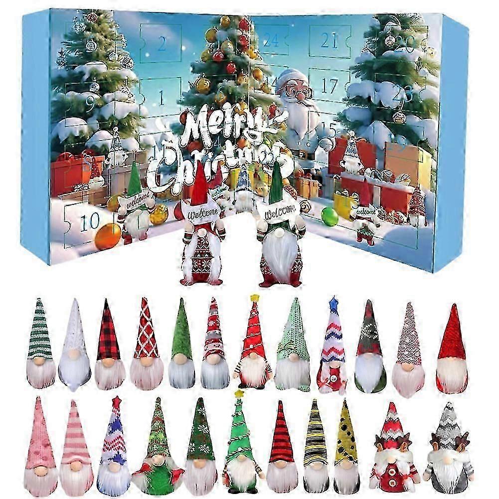 2025 Christmas Gnome Holidays Advent Calendar 24 Days Xmas Countdown Calendar Christmas Countdown Calendar for Kids and Adults