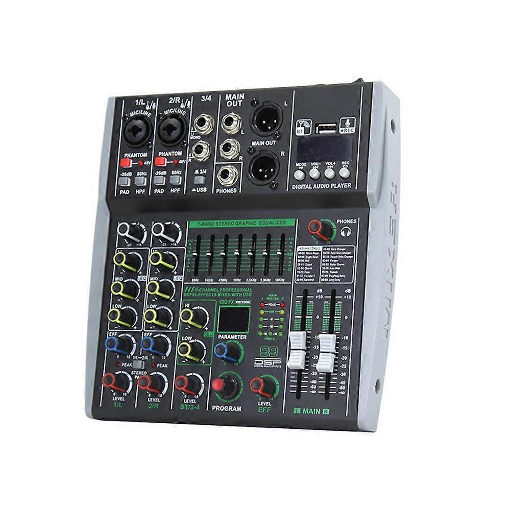 Professional 4-Channel Mixer EU Plug