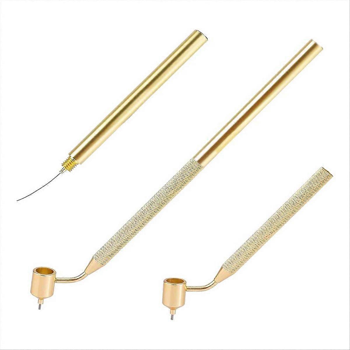 2 Pcs Paint Applicator Pen, 0.4/0.7mm Slanting Fine Line Writer Pen