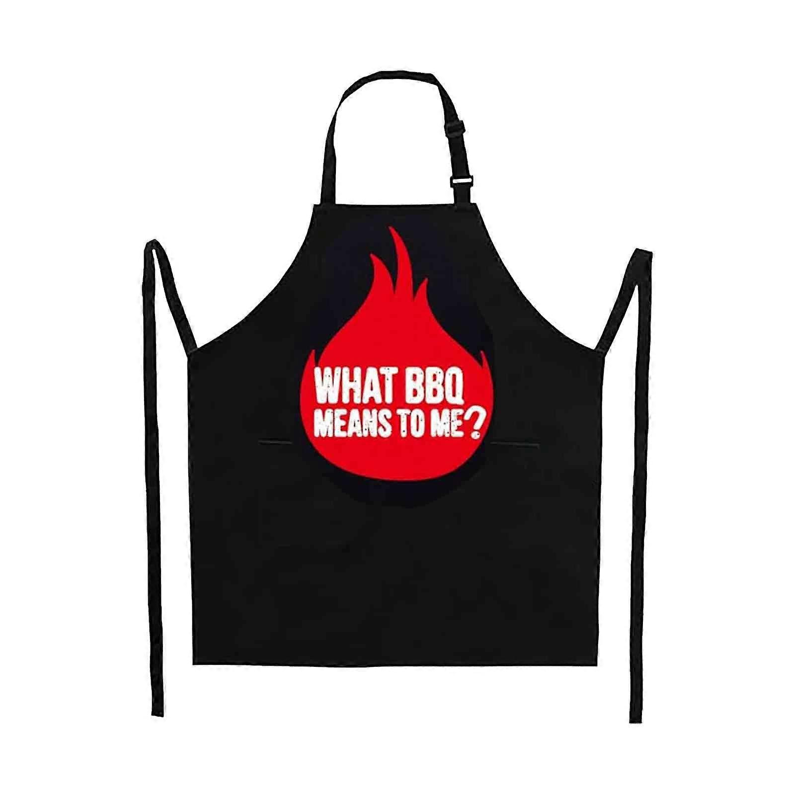 MuYan Aprons for Men, Compatible with Chef & Grill Use - Extra Large 1 Size Fits All - Poly/Cotton Bbq Apron with 2 Pockets - Grill Father Gift