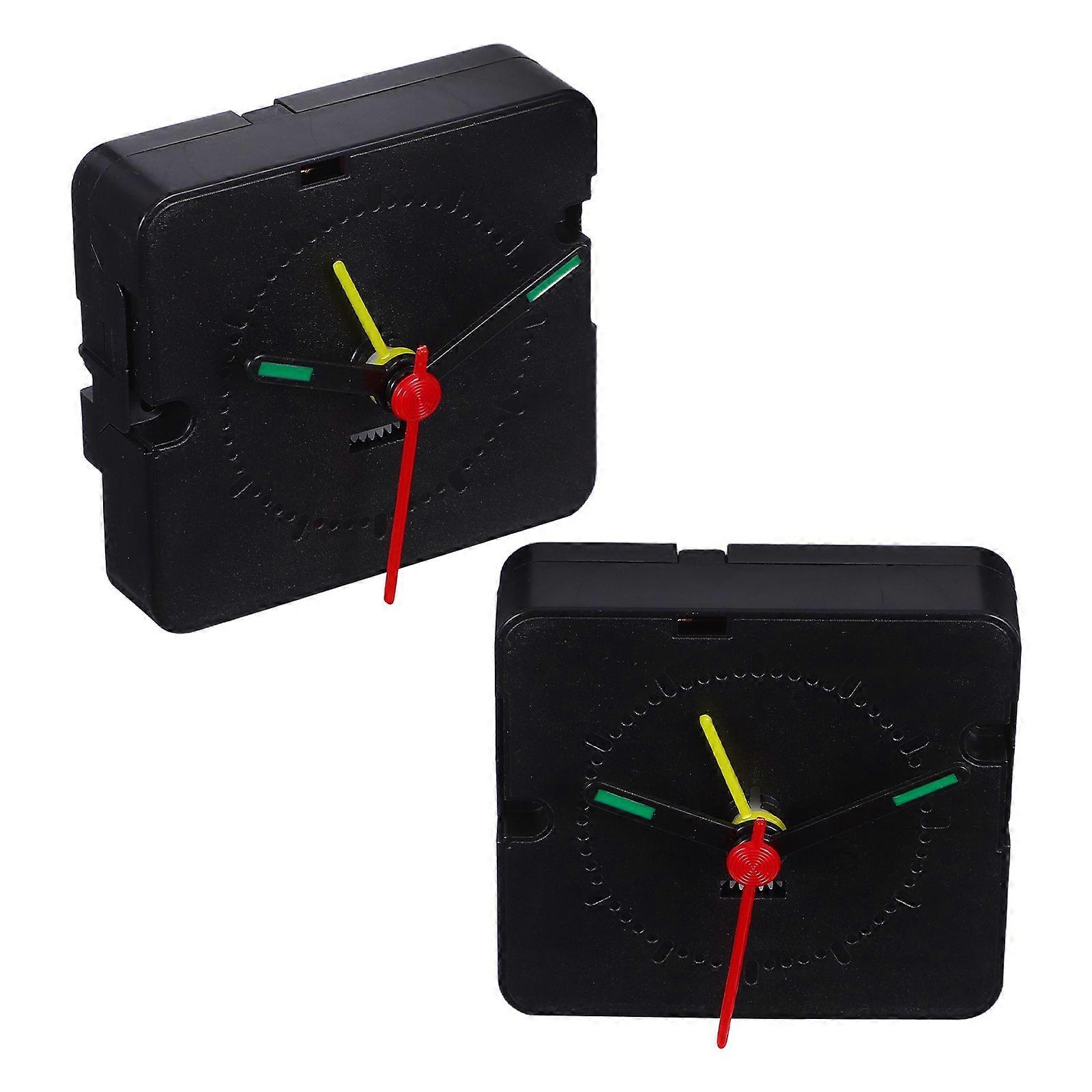 2 Sets Clock Mechanism Replacement: Quartz Clock Movement Replacement Kit With Alarm Function - Mechanism Diy Repair Accessories