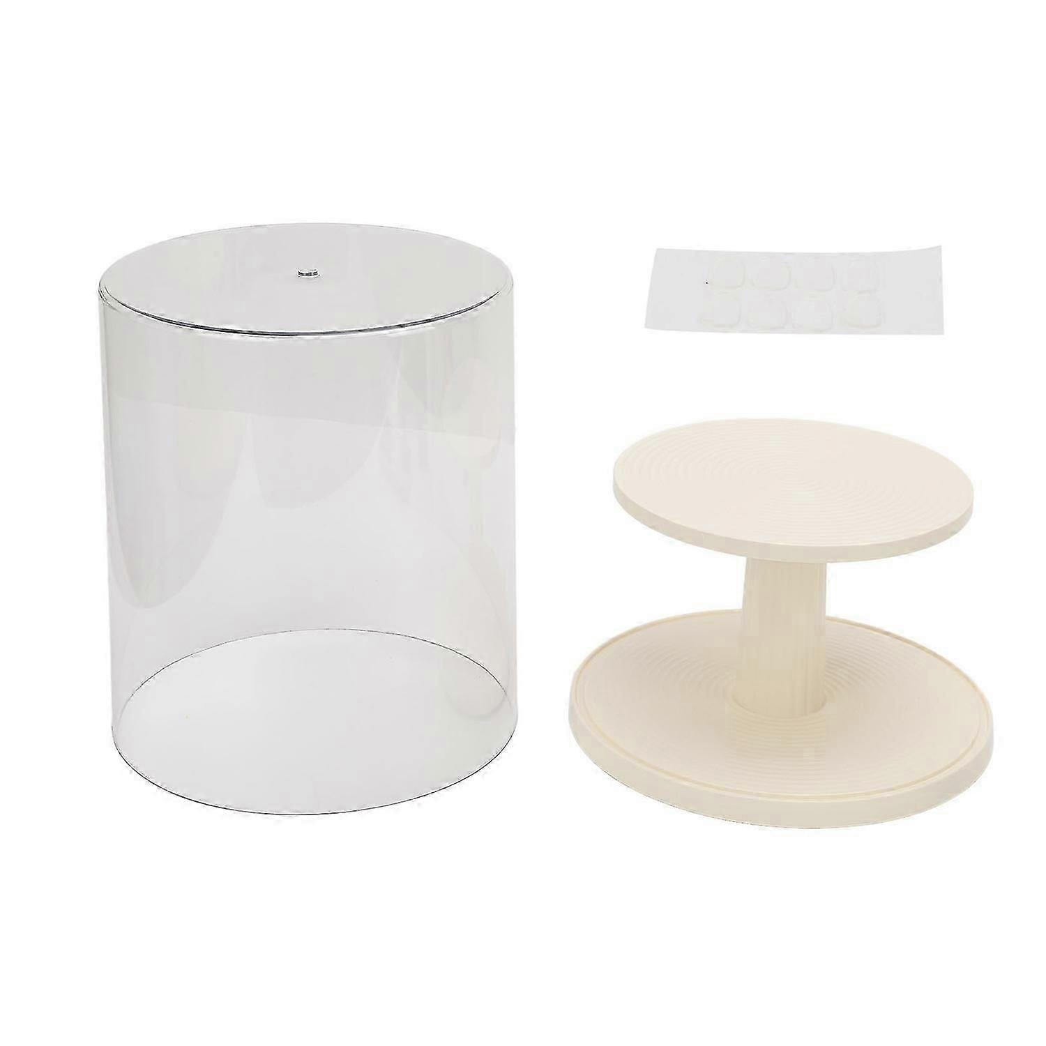 Action Figure Rotating Storage Box Acrylic Clear Display Case Rotatable Stackable Display Stand for