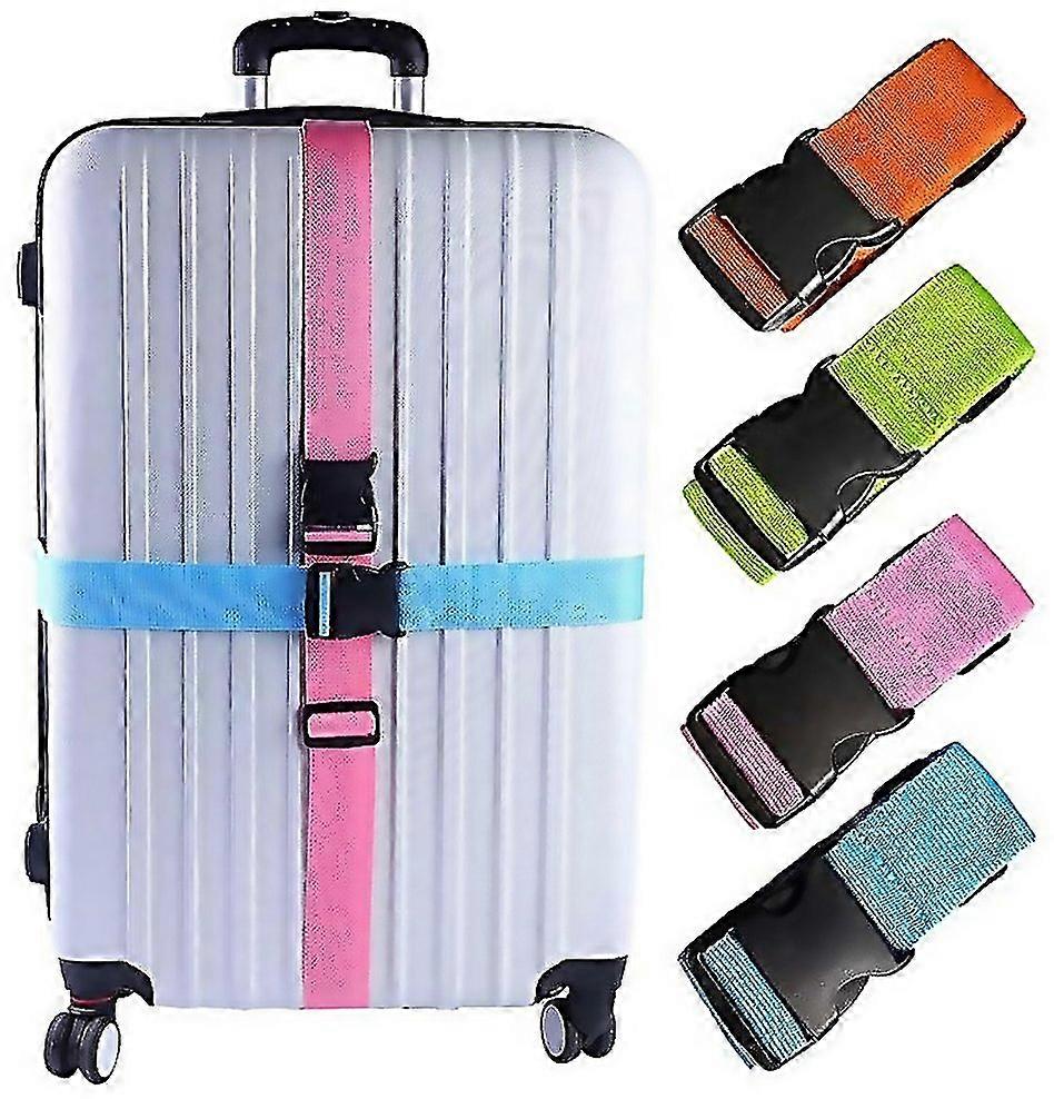For 4pack Luggage Belt Suitcase Width Adjustable Packing Belt Travel Accessories