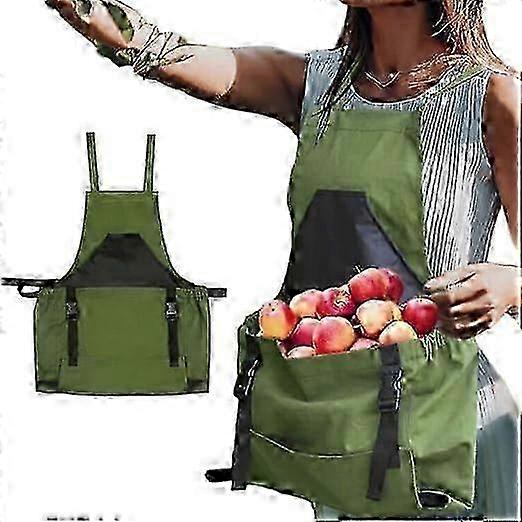 FCOUIID Pytel na sklizeň jablek - Voděodolný 600D úložný pytel na zástěru pro použití v sadu, na farmě a na zahradě