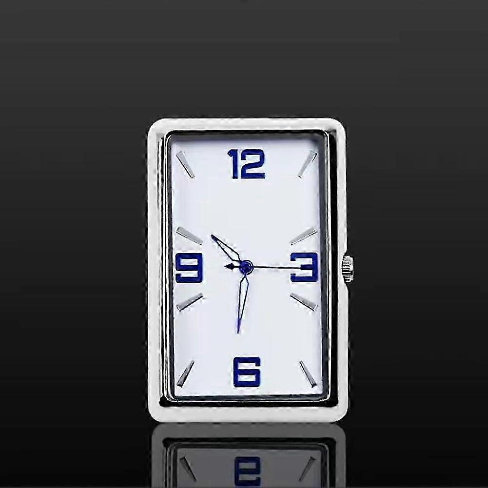 Auto Clock with Clear Display, Electronic Quartz Movement for Accuracy, Dashboard Compatible, Includes Clock, Stickers, and Air Vent Clip