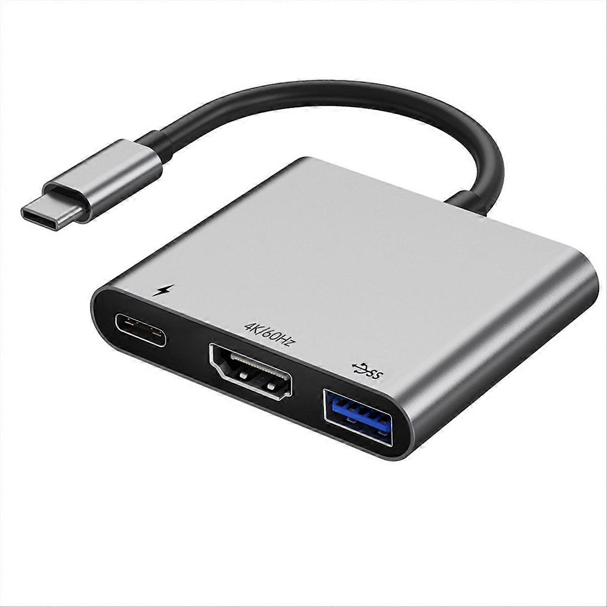 USB C to -Compatible Adapter with 4K Video USB 3.0 100W PD Charging for Galaxy