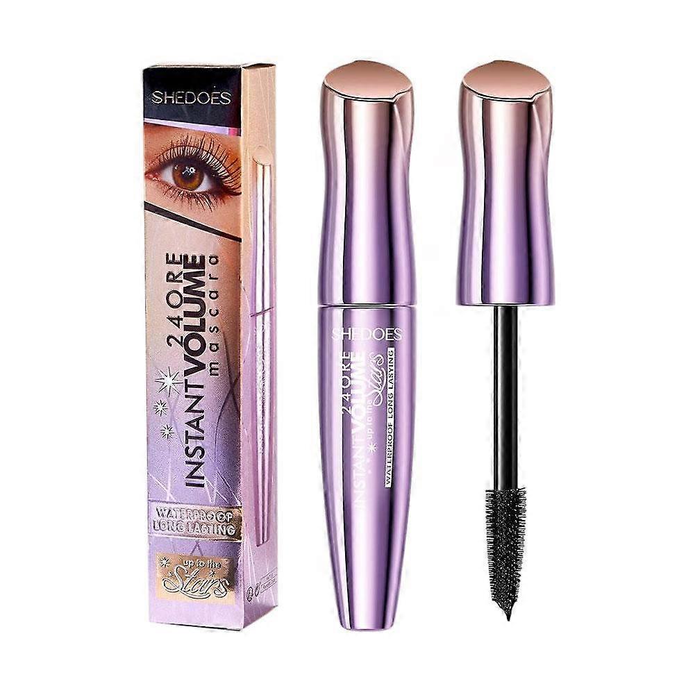 Volumizing Mascara 10ml Waterproof Smudge Proof Lengthens Curls Enlarges Eyes Long Lasting Non Clumping Nourishing Formula For Daily Party Use