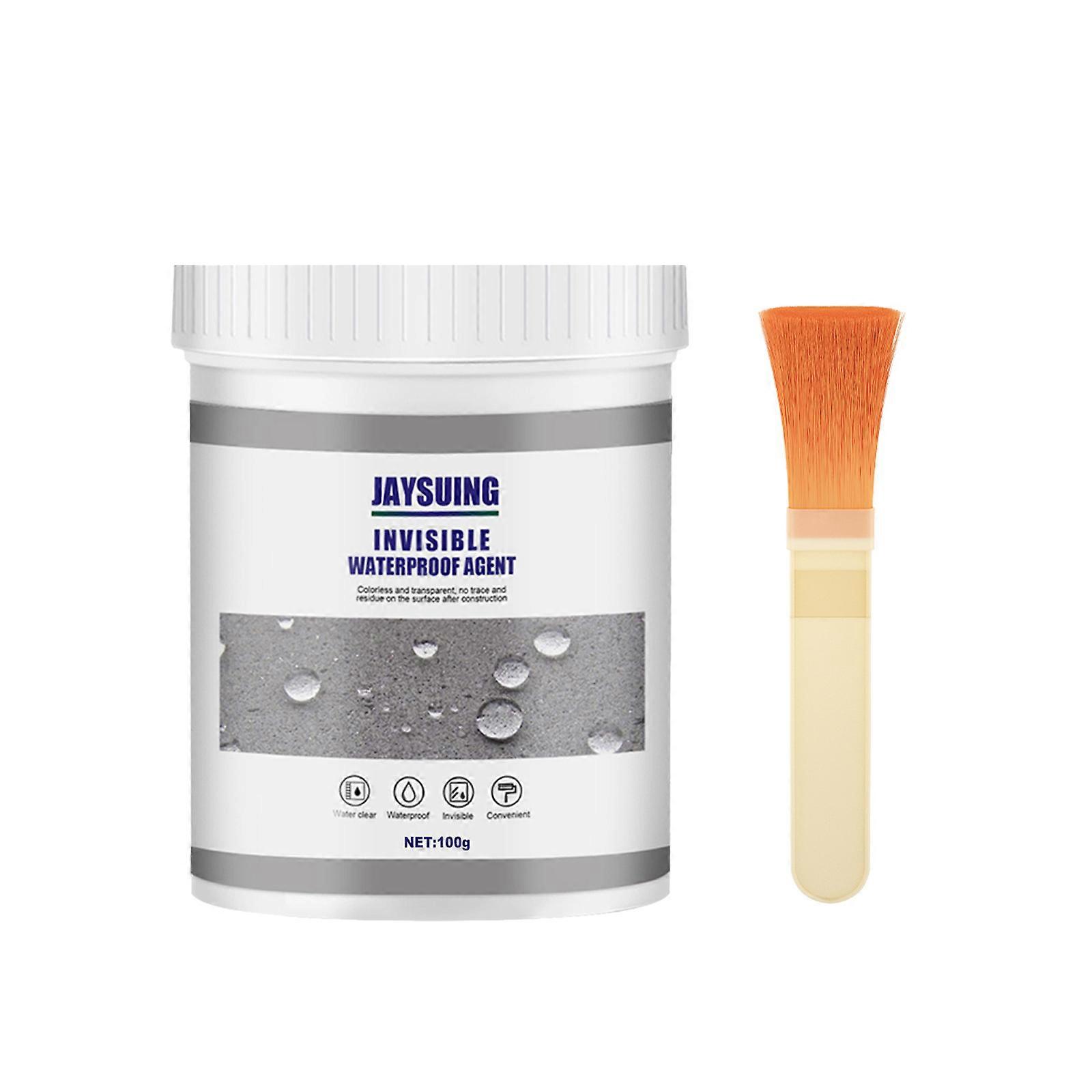 Jaysuing Waterproof Seal Coating with Brush – Invisible Liquid Rubber, Super Strong Adhesive for Drains, Pipes, Joints, Roofs & Windows