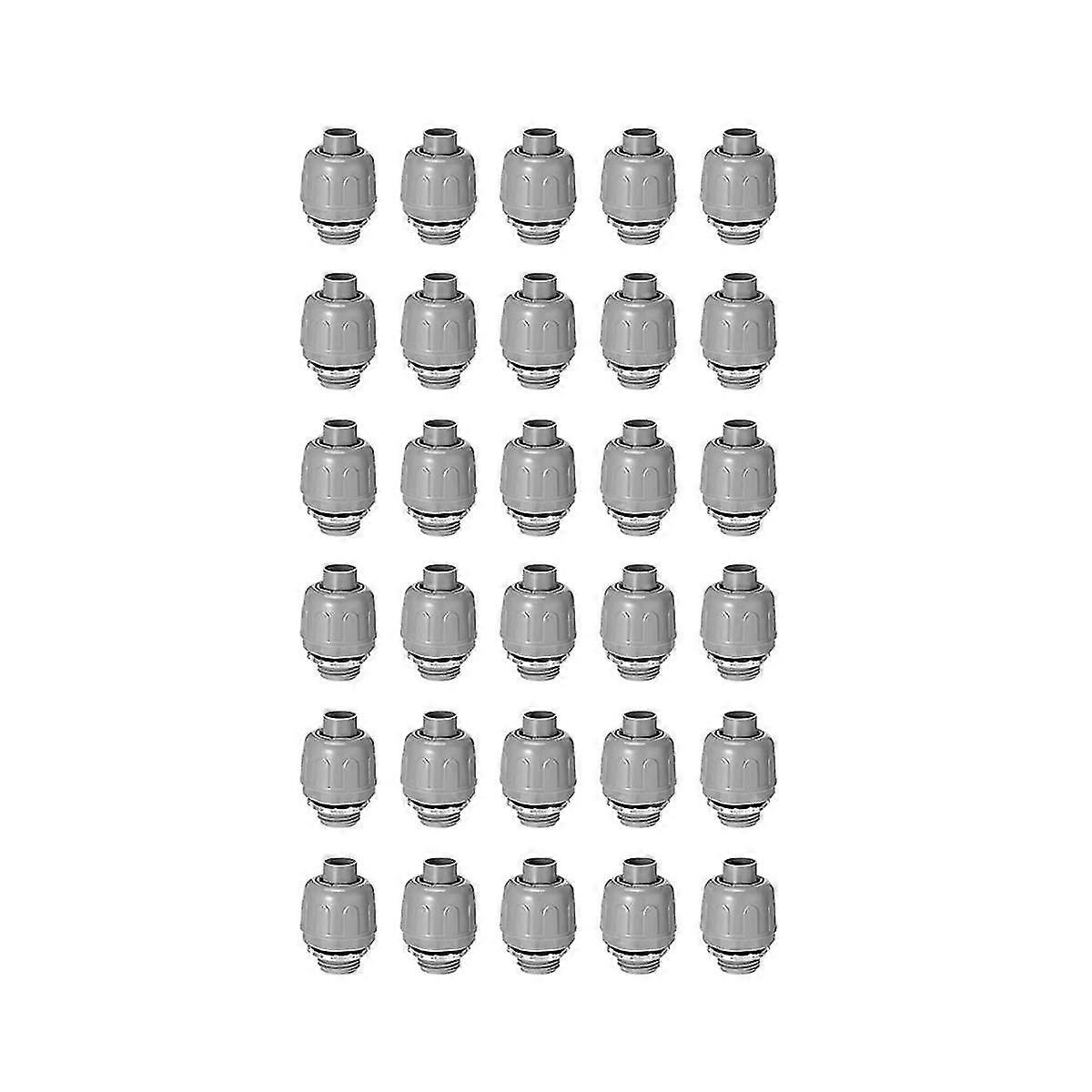 30 יחידות מחבר נוזלי 1/2 אינץ' PVC אביזרי צינור חשמלי ישר למטבח